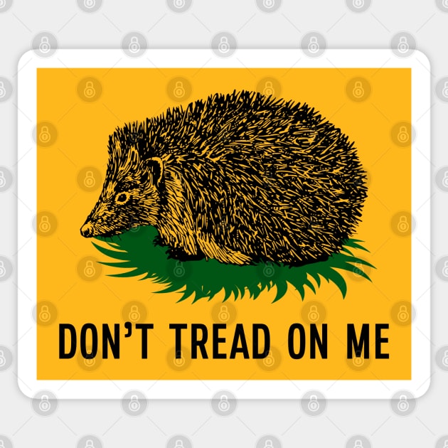 Don't Tread On Me Flag Hedgehog Sticker by Mr.PopArts